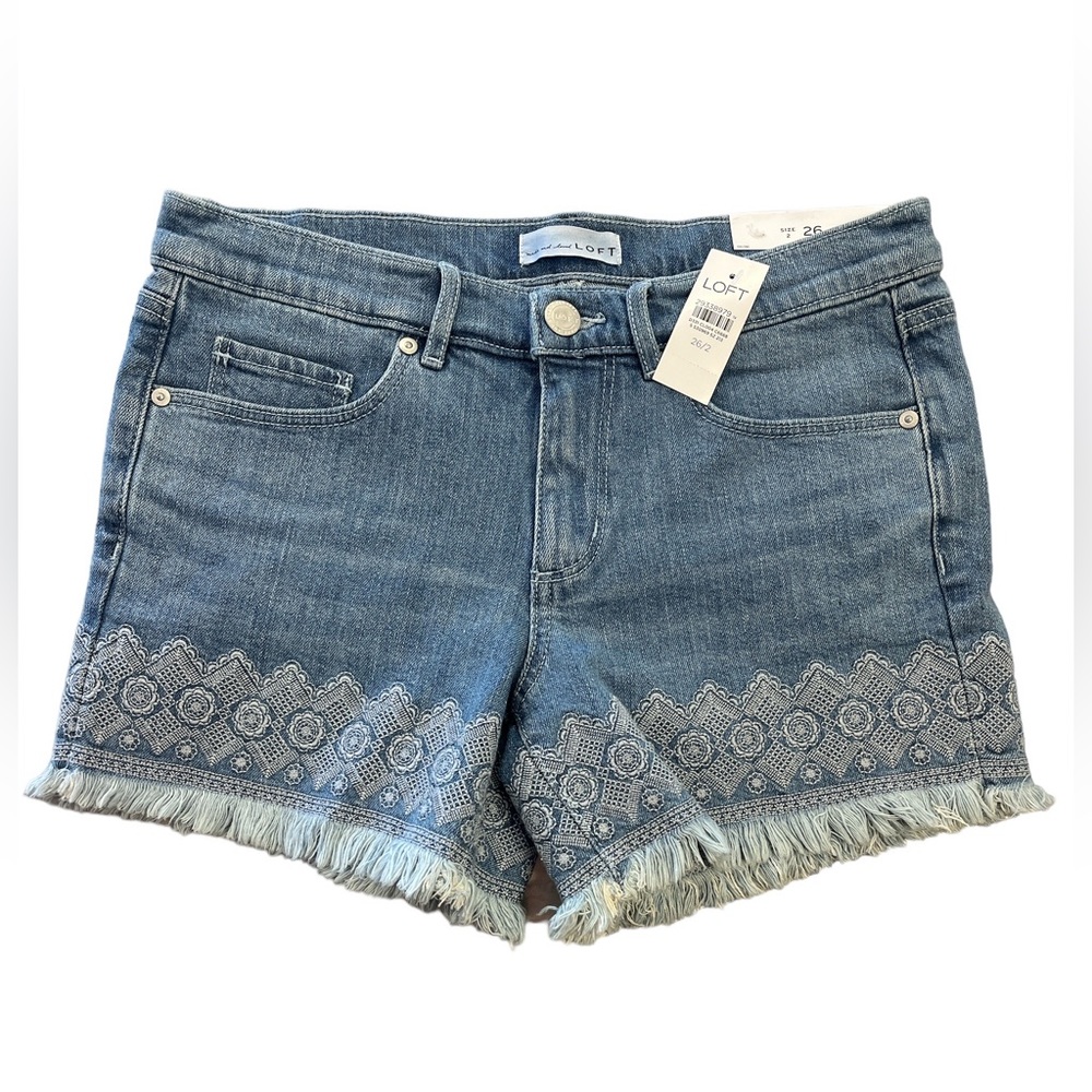 NWT women's LOFT Jean shorts